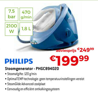 Exellent Philips Stoomgenerator PHGC894020 aanbieding