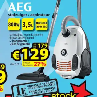 ElectroStock AEG stofzuiger / aspirateur aanbieding