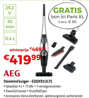 Exellent AEG Steelstofzuiger EQQX91ULTS aanbieding