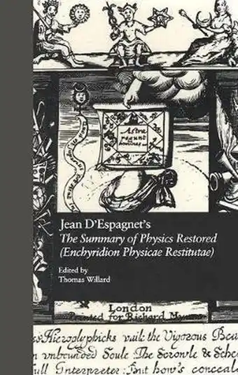 Bol.com Jean D'Espagnet's the Summary of Physics Restored (Enchyridion Physicae Restitutae) aanbieding