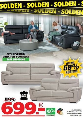 Seats and Sofas Model Queens aanbieding
