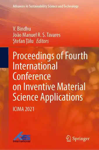 Advances in Sustainability Science and Technology- Proceedings of Fourth International Conference on Inventive Material Scien