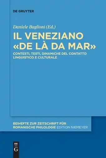 Bol.com Beihefte Zur Zeitschrift Für Romanische Philologie-Il veneziano de là da mar aanbieding
