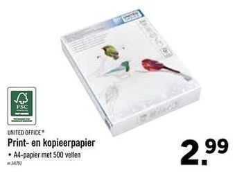 Lidl Print-En Kopieerpapier aanbieding