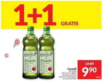 Intermarché Carapelli il frantolio extra zuivere olijfolie aanbieding