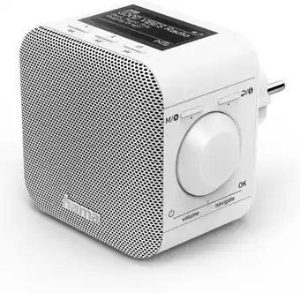 Bol.com Hama Digitale Radio - DAB+ - Internetradio/app/Bluetooth - USB-A - Wekkerradio - PlugIn Radio - Wit aanbieding