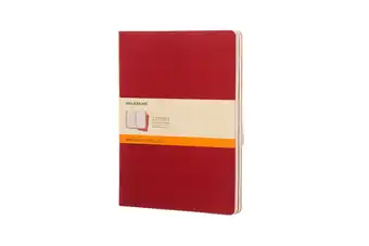 Bol.com Moleskine Cahier Journals - Extra Large - Gelinieerd - Rood - set van 3 aanbieding