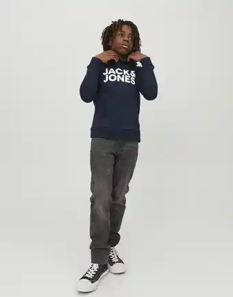 Bol.com JACK&JONES JUNIOR JJECORP LOGO SWEAT HOOD NOOS JNR Jongens Trui - Maat 128 aanbieding