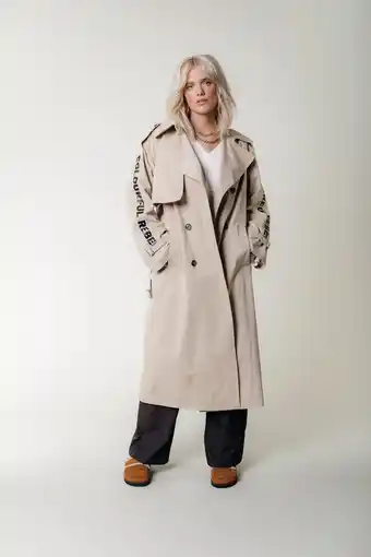 Bol.com Colourful Rebel Kaia Jas Beige Dames - Katoen - L aanbieding