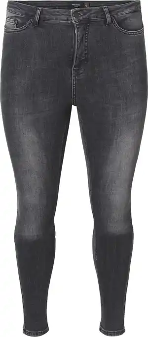 Bol.com Vero Moda Curve Lora High Waist Dames Slim Jeans - Maat M (42) aanbieding