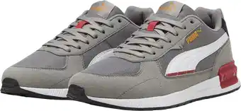 Bol.com PUMA Graviton Unisex Sneakers - Stormy Slate-PUMA White-Club Red-Ginger Tea - Maat 42 aanbieding