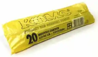 KOMO Afvalzakken - 60 l - 20 stuks