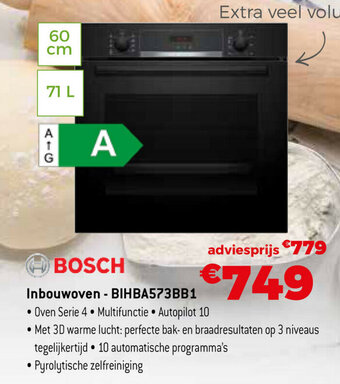 Exellent Bosch Inbouwoven BIHBA573BB1 aanbieding