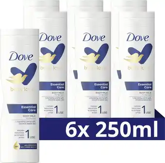Bol.com Dove Body Love Bodylotion - Essential Care - met Ceramide Restoring Serum - 6 x 250 ml aanbieding