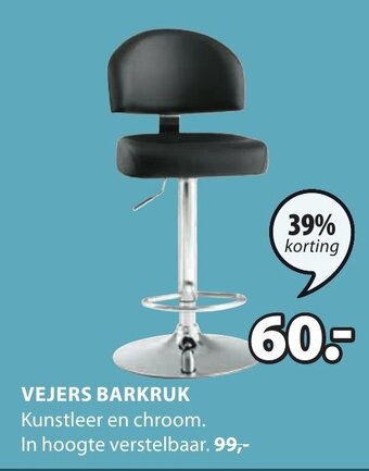 Jysk Vejers Barkruk aanbieding