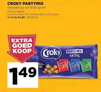 Jumbo Croky Partymix 6 x 30g aanbieding