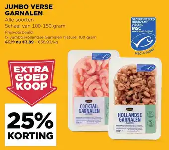 Jumbo Verse Garnalen 100-150g aanbieding
