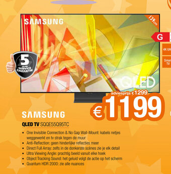 Expert Samsung QLED TV SQQE55Q95TC aanbieding