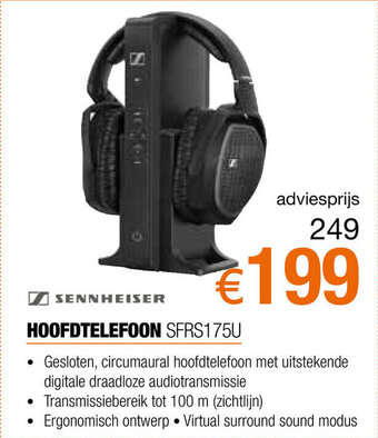 Expert Sennheiser Hoofdtelefoon SFRS175U aanbieding