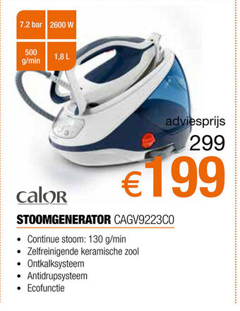 Expert Calor Stoomgenerator CAGV9223C0 aanbieding