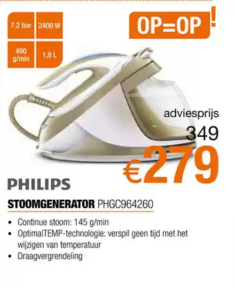 Expert Philips Stoomgeneratoe PHGC964260 aanbieding
