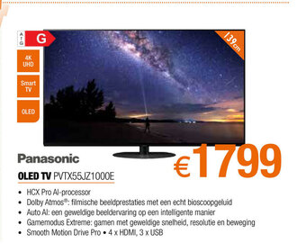 Expert Panasonic OLED TV PVTX55JZ1000E aanbieding