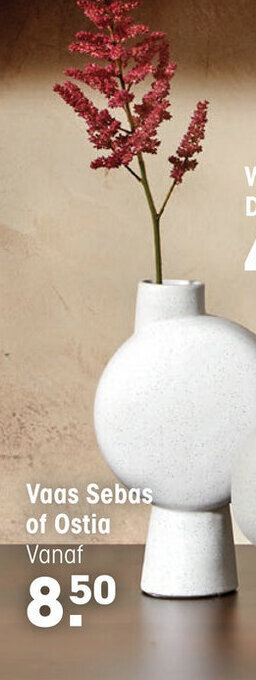 Kwantum Vaas Sebas of Ostia aanbieding