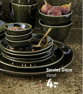 Kwantum Servies Glaze aanbieding