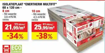 Hubo Isolatieplaat "Enetherm Multifit" 60 x 120cm aanbieding