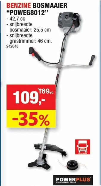 Hubo Benzine Bosmaaier "poweg8012 aanbieding