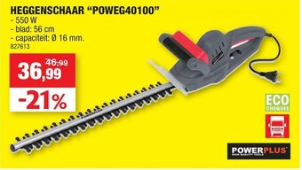Hubo Heggenschaar "POWEG40100" aanbieding
