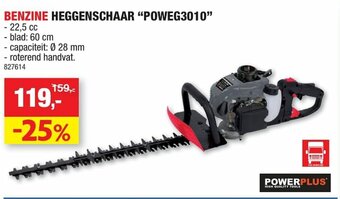 Hubo Benzine Heggenschaar "POWEG3010" aanbieding