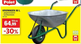 Hubo Kruiwagen 90L aanbieding