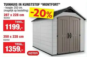 Hubo Tuinhuis in Kunststof "Montfort" 287 x 228cm aanbieding