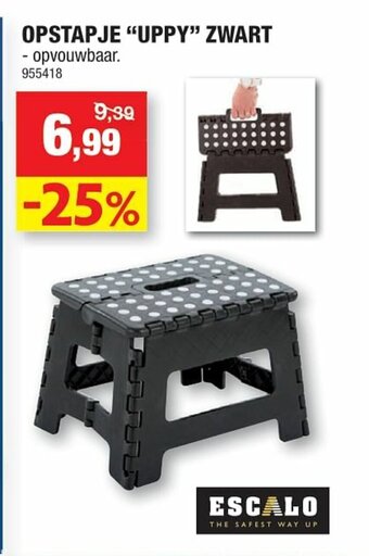 Hubo Opstapje "Uppy" Zwart aanbieding