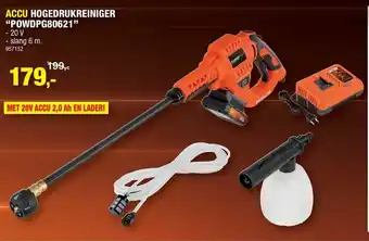 Hubo Accu Hogedrukreiniger "POWDPG80621" aanbieding