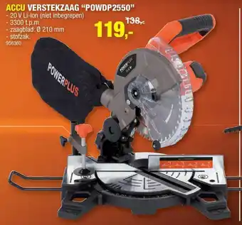 Hubo Accu Verstekzaag "POWDP2250" aanbieding
