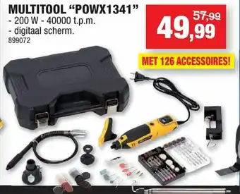 Hubo Multitool "POWX1341" aanbieding