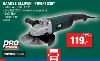 Hubo Haakse Slijper "POWP1030" aanbieding