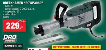 Hubo Breekhamer "POWP3060" aanbieding