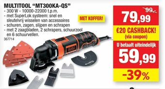 Hubo Multitool "MT300KA-QS" aanbieding