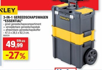 Hubo 3-in-1 Gereedschapswagen "Essential" aanbieding