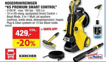 Hubo Hogedrukreiniger "K5 Premium Smart Control" aanbieding