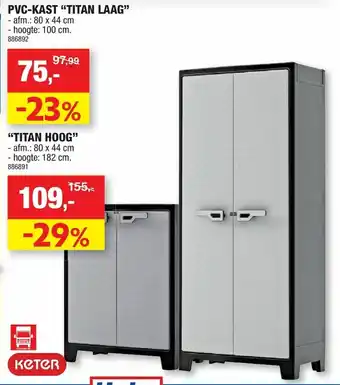 PVC-Kast "Titan Laag"
