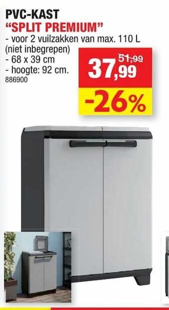 Hubo PVC-Kast "Split Premium" aanbieding