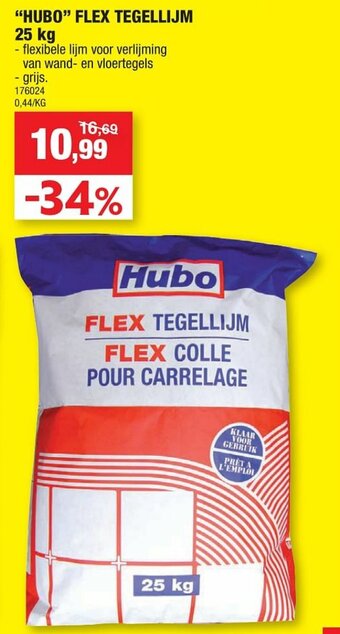 Hubo "Hubo" Flex Tegellijm 25kg aanbieding
