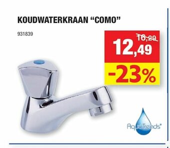 Hubo Koudwaterkraan "Como" aanbieding