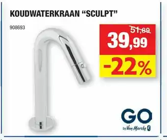 Hubo Koudwaterkraan "Sculpt" aanbieding