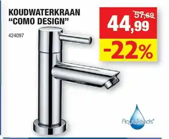Hubo Koudwaterkraan "Como Design" aanbieding