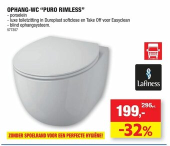 Ophang-WC "Puro Rimless